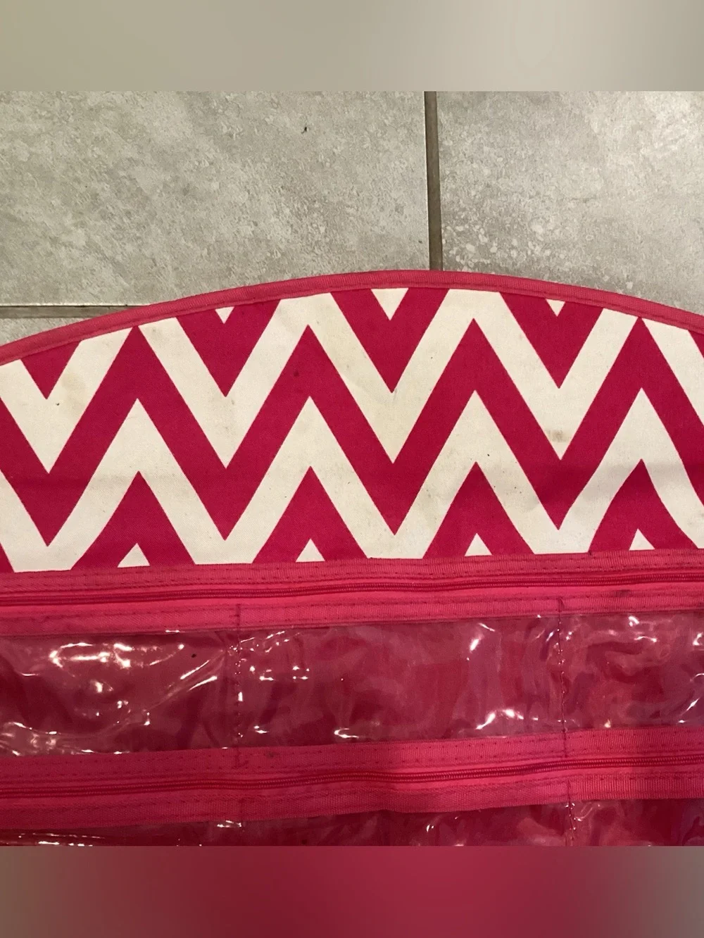 Pink Hanging Jewelry and Accessory Organizer